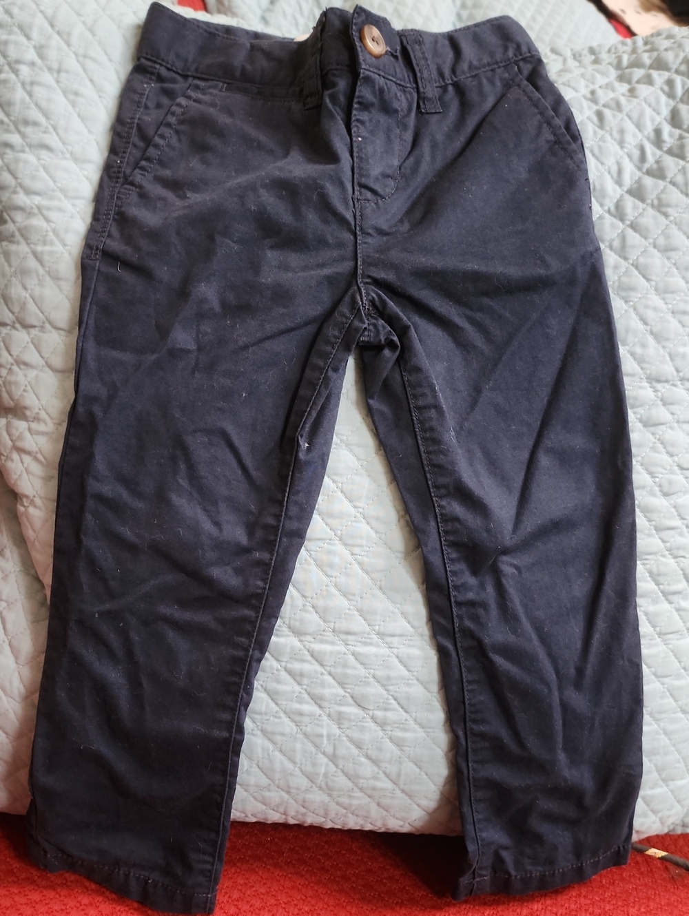 3T Old Navy Adjustable Waist Skinny Fit Casual Navy Chino Pants